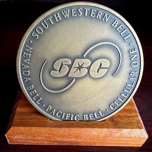 Rare Vintage SBC 1997 Coin (paper weight, Displayer)